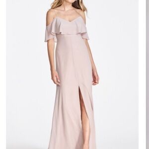 Wtoo by Watters Alexia 920 Romantic Ruffle Bridesmaid Dress Sz 14 Birchw…